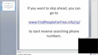 Free Reverse Phone Look Up How To Part 1 [upl. by Octavia]