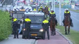 Rumoerige start van KNVB bekerfinale in De Kuip [upl. by Zinck]