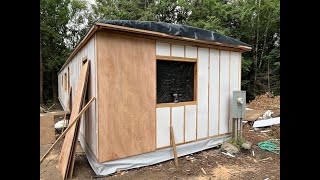 Replacing Aluminum Siding with T111 Type Plywood on my Old Single Wide Mobile Home Build 1 of 2 [upl. by Monagan572]