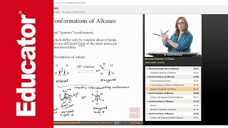 Conformations of Alkanes  Organic Chemistry [upl. by Anirdna]