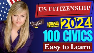 US Citizenship Test 20242025 Random 100 Civics QuestionsAnswers Interview Ciudadania Americana [upl. by Rolyab222]