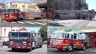 Tiller Fire Trucks Responding  Compilation [upl. by Einaffets583]