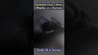 Humvee Hit Twice by Wire Guided Almas Missiles [upl. by Mairym493]