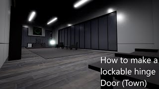 How to make a lockable hinge door  Town [upl. by Onurb130]