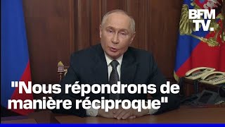 Poutine met en garde les pays qui autorisent lUkraine à utiliser leurs armes pour frapper la Russie [upl. by Wesley963]