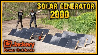 Wir testen den Jackery Solargenerator 2000 Pro  Prepper Krisenvorsorge Camping [upl. by Sall]