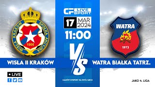 LIVE Wisła II Kraków  Watra Białka Tatrzańska [upl. by Proud]