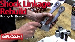 Motorcycle Shock Linkage Rebuild amp Bearing Replacement [upl. by Ligetti]