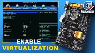 How to Enable Intel Virtualization Technology on Gigabyte GAH97HF3 Motherboard [upl. by Refinnej702]