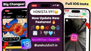 Honista V9 New Update 😍 iOS 174 Emoji  Fonts  iOS Remention with Sound  Honista iPhone Story [upl. by Erdua]