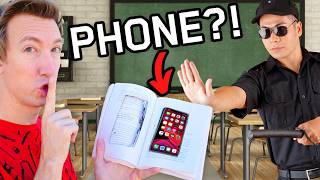 Testing VIRAL TikTok Life Hacks how to Sneak my Phone into School [upl. by Gerald383]