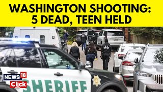 Shooting In US Washington State Leaves 5 Dead 15yearold Boy Held  Mass Shooting  N18G [upl. by Saleem]