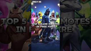 Top 5 RARE EMOTES in free fire freefire free ffmostrarebundle freefiremax freefirebgid [upl. by Ainivad]