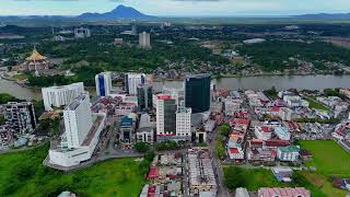 UPDATE THE VIEW OF KUCHING CITY  2024  KUCHING  SARAWAK  DJI AIR 3 Drone Footage [upl. by Early]