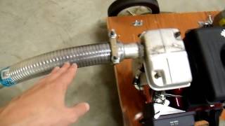 Quiet that Generator with a Muffler and an Automotive Exhaust  DIY 12V Generator Charger 8 [upl. by Narcissus180]