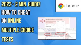 How To Cheat On Some Online Multiple Choice Tests [upl. by Aneekan751]