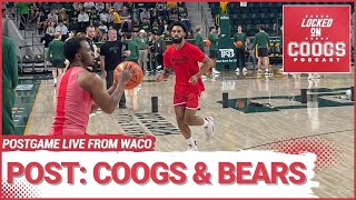 POSTCAST 2 Houston Cougars Visit 11 Baylor Bears Live From Waco [upl. by Kralc]