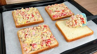 ❗️ Diese Sandwiches verschwinden in 1 Minute vom Tisch 10 minuten und fertig [upl. by Saleme310]