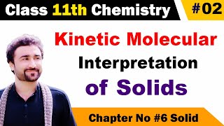 Kinetic molecular interpretation of solids class 11 [upl. by Keeler]