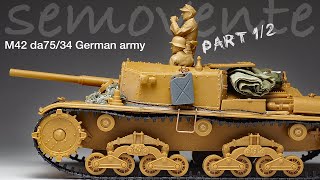 Semovente M42 da7534  Tamiya  Italeri  135  Tank Model  Part 1  model building [upl. by Nerte773]