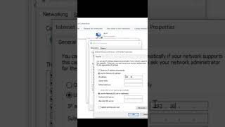 How to Assign a Static IP Address in pc  Set up a Static IP Address shorts short viral [upl. by Fitalludba200]