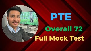 PTE Full Mock Test SpeakingWritingReadingListening  Overall score 72 [upl. by Aihtibat]