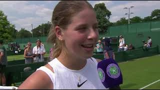 Hannah Klugman 15years old interview after 1st round qualifying win at 2024 Wimbledon [upl. by Greff]