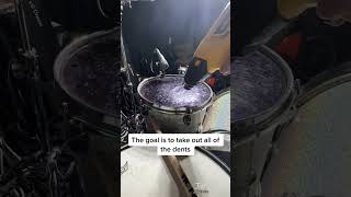 How to fix OLD drum heads🥁 Wait for sound reveal 🤯🤯 Joey Castro Drum Hack [upl. by Malet]