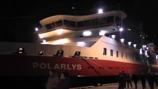 Anlauf MS POLARLYS in Rørvik und Treffen mit MS TROLLFJORD Hurtigruten [upl. by Ayak]