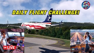 🔴Live  MSFS2020 daily flight challenge Shakhtersk Russia  Kushiro Japan [upl. by Nnav]