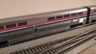 Walthers Amtrak Superliner Phase III Lighting Project in Progress NOW IN HD [upl. by Ahsenwahs]