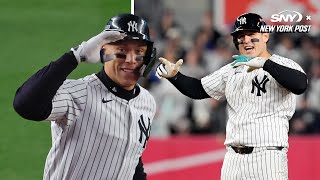 Aaron Judge Gerrit Cole amp Anthony Rizzo after Yankees take 20 series lead [upl. by Addy]