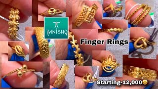 Tanishq 22k trendy Light weight Finger Ring Designs with PriceDaily wear Ringsimdeeya deeya [upl. by Arodasi]