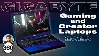 First Look 2023 Gigabyte Aorus Aero and G5 Gaming and Creator Laptops Launched in India [upl. by Argile598]