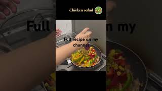 Colourful Chicken salad recipe Full recipe on my channel cookingathomeyummyeasyrecipe [upl. by Adlog856]