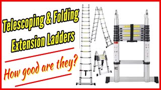 Folding Telescoping Aluminum Ladder Testing Review amp How to Use [upl. by Ardnekat614]