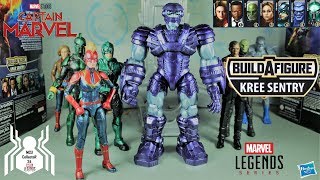 Marvel Legends KREE SENTRY BAF Captain Marvel Wave Build A Figure Review amp Ranking [upl. by Attikin]