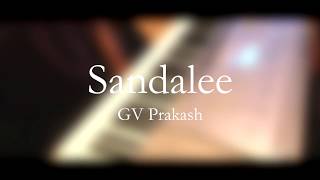 Sandalee BGM on Piano  G V Prakash  Janarthan Rasiah Piano BGMS [upl. by Kapor]