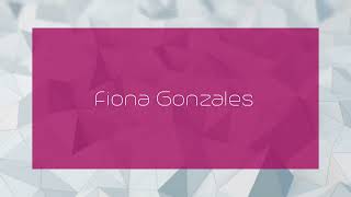 Fiona Gonzales  appearance [upl. by Etnoel]