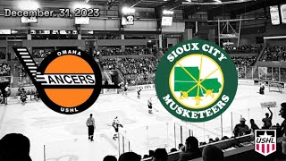 Omaha Lancers vs Sioux City Musketeers Highlights 123123 [upl. by Silletram]