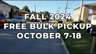 Fall 2024 Free Bulk Pickup [upl. by Aborn]