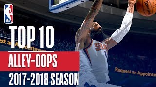 Top 10 AlleyOop Dunks 2018 NBA Season [upl. by Sarajane]