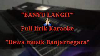 Banyu Langit KARAOKE Full lirik sampling psr s 770775 [upl. by Amarillis]