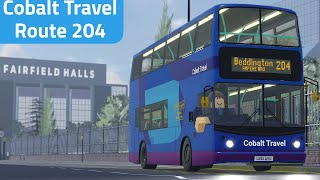 Roblox Croydon  Cobalt Travel  Route 204 [upl. by Epp]