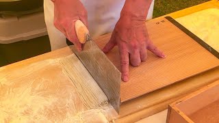 japanese street food  Art of making SOBA NOODLES そば [upl. by Ronyar822]