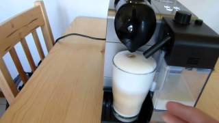 Latte Macchiato Zubereitung mit DeLonghi Lattissima Nespresso Maschine [upl. by Duester163]