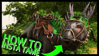 HOW TO INSTA TAME AMARGASAURUS SOLO TRICK  ARK LOST ISLANDS NEW DINO [upl. by Yk497]