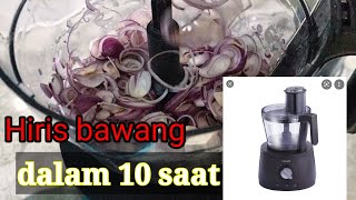 Food processor philips demo potong bawang [upl. by Norby285]