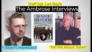 Stephen Ambrose Interviews Easy Company Sgt Leo Boyle amp Focuses On Captain Sobel  Band of Brothers [upl. by Derayne359]