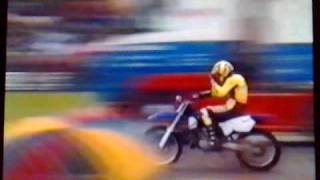 jason rennie guinness world record motor cycle jump  253ft [upl. by Elyod]